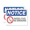 Signmission Diesel Fuel No Smoking OSHA Notice Sign, Plastic, 10in W x 7in L, 2PK OS-2PACK-NS-P-710-L-15406 - alternate 1